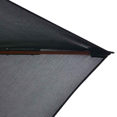Parasol ogrodowy na drewnianym słupku, 200x300 cm, antracytowy