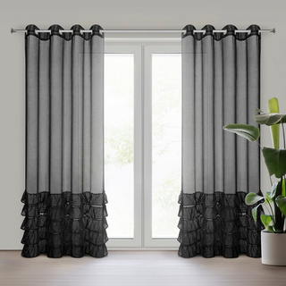 Firana Dani czarna 140x250