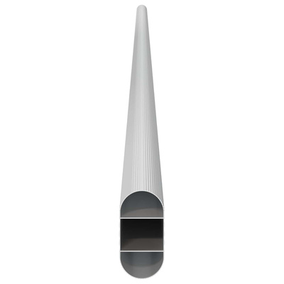 Drążek do szafy 2 pcs Srebrny 964 x 15 x 29 mm Stop Aluminium