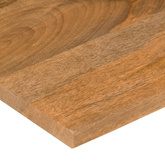 Blat biurka, z wycięciem, 120x50x2,5 cm, surowe drewno mango