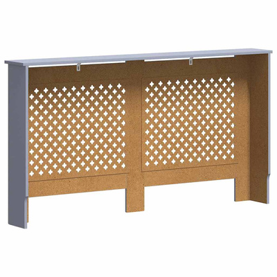 Osłona na kaloryfer, antracytowa, 152x19x81,5 cm, MDF
