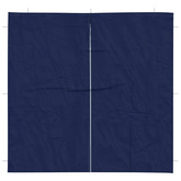 Ściana boczna namiotu na imprezy 2 pcs niebieski 200 x 195 cm