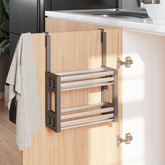 vidaXL Organizer pod zlewozmywak, 34x12x26 cm, aluminium