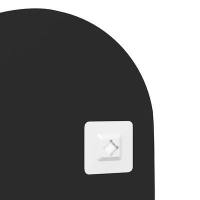 Lustro ścienne, 45x100 cm, szklane, owalne