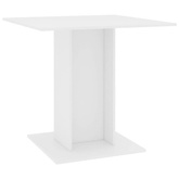 vidaXL Stół jadalniany, biały, 80x80x75 cm, materiał drewnopochodny