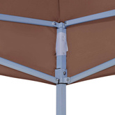 Dach do namiotu imprezowego, 2 x 2 m, brązowy, 270 g/m?