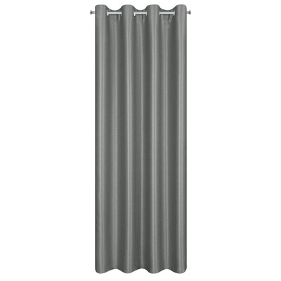 Zasłona Selina stalowa 140x250