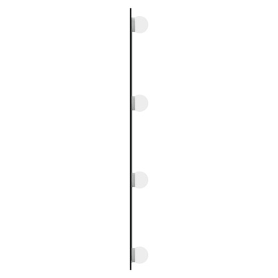 vidaXL Lustro ścienne z LED, 40x60 cm, szklane, prostokątne