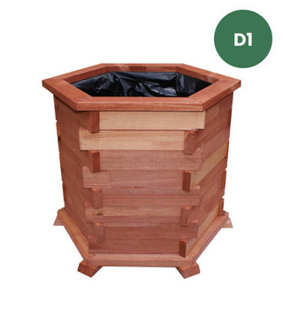 Donica na Kwiaty Ogrodowa Drewniana 30cm [D1]