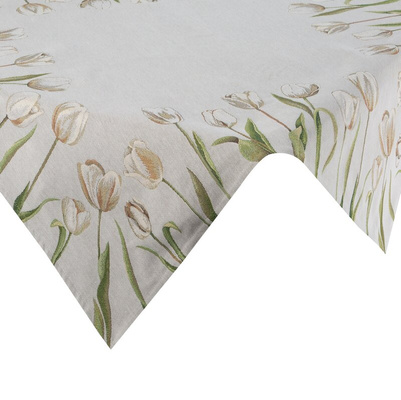 Obrus jasnopopielaty 100x100