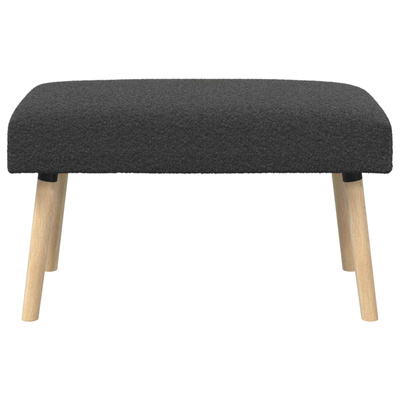 ławka Gładki ciemnoszary 80 x 40 x 46 cm Bouclé