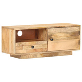 vidaXL Szafka pod TV, 90x30x35 cm, lite drewno mango