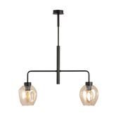 Lampa wisząca LUKKA 2 BLACK/AMBER