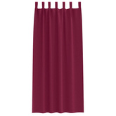 Firany blackout z kółkami 2 pcs Czerwone wino 245 x 140 cm