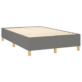 vidaXL Łóżko kontynentalne z materacem, ciemnoszara tkanina 120x200 cm wariant 10