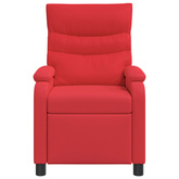 Fotel recliner czerwony Ekoskóra