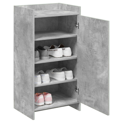 Szafka na buty z przechowywaniem Betonowy szary 48 x 36 x 92 cm