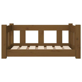 vidaXL Legowisko dla psa, miodowy brąz, 65,5x50,5x28 cm, lita sosna