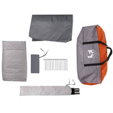 vidaXL Namiot rodzinny tipi, 8-os., szaro-pomarańczowy, wodoszczelny