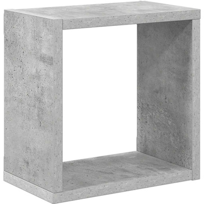 vidaXL Półki ścienne kostki, 4 szt., szarość betonu, 26x15x26 cm