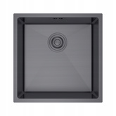 Zlewozmywak stalowy podwieszany Rita grafit