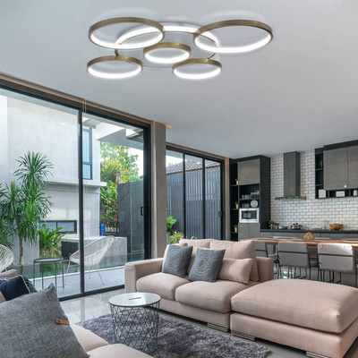 Lampa sufitowa LED dekoracyjna120W + pilot dl-f05