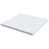 Materac Biały 200 x 200 cm Tkanina żakardowa