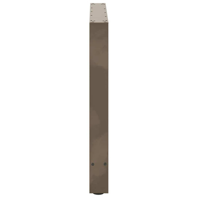 Nogi do stołu jadalnego Naturalna stal 2 szt. 70x(72-73) cm Stal