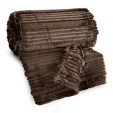 Koc Nina ciemnobrązowy 150x200