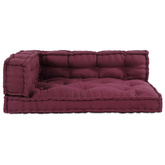 Poduszka do sofy paletowej 3 pcs Bordowy 120 x 80 x 38 cm