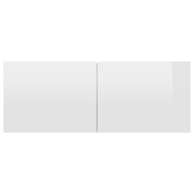 vidaXL Szafki telewizyjne, 3 szt., białe z połyskiem