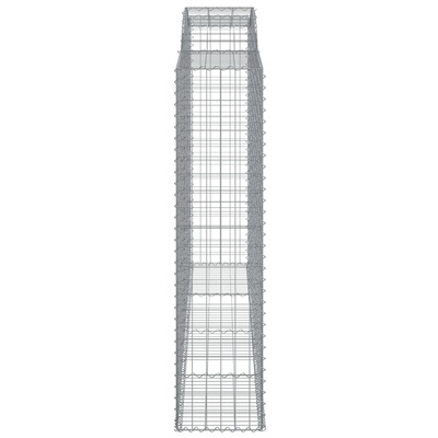 Łukowaty kosz gabionowy 300x50x200/220 cm, galwanizowane żelazo