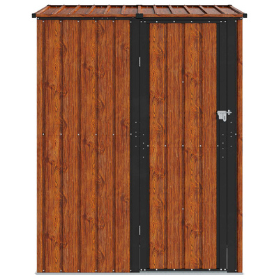 Schowki ogrodowe Brązowy 153,5 x 86 x 200 cm Metal