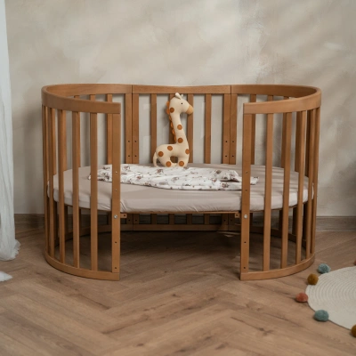 Owalne Łóżeczko 7w1 Vintage