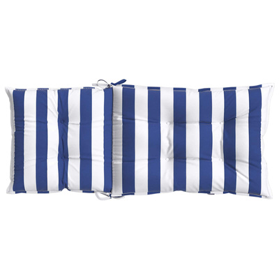 Poduszka na zewnątrz 6 pcs Niebieski i biały 120 x 50 x 7 cm