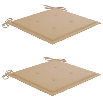 vidaXL Składane krzesła ogrodowe z poduszkami, 2 szt., bambusowe