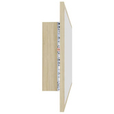 vidaXL Lustro łazienkowe LED, kolor dąb sonoma, 100x8,5x37 cm, akryl