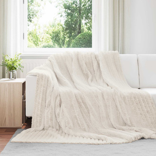Koce narzutowe 6 pcs Kremowy 240 x 220 cm Polar
