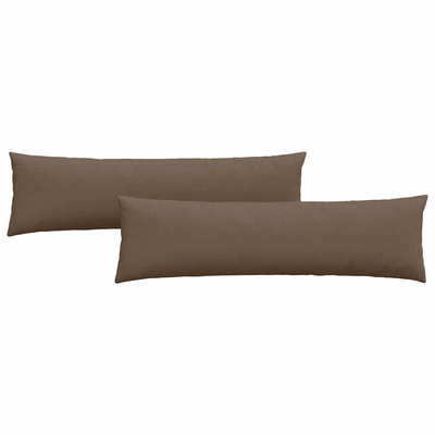 Poduszki na sofę 2 pcs Brązowy 145 x 40 cm tkanina