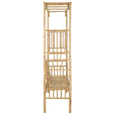 Łuk ogrodowy z ławką 115 x 50 x 205 cm Bambus