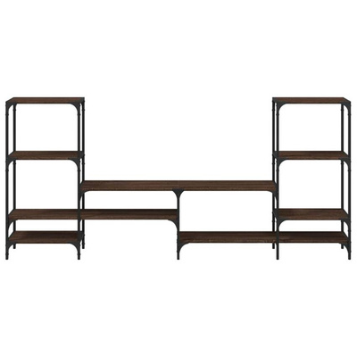 vidaXL Szafka pod TV, brązowy dąb, 206,5x28,5x95 cm