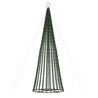 vidaXL Stożkowa choinka z lampek, 688 ciepłych białych LED, 300 cm