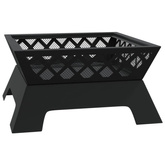 vidaXL Palenisko z pogrzebaczem, 50 cm, XXL, stal