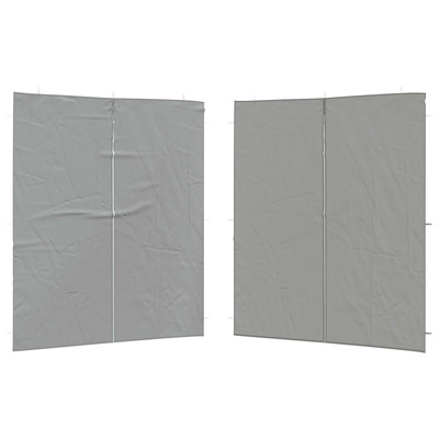 Ściana boczna namiotu na imprezy 2 pcs jasnoszary 200 x 195 cm