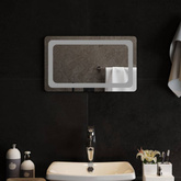 vidaXL Lustro łazienkowe z LED, 50x30 cm