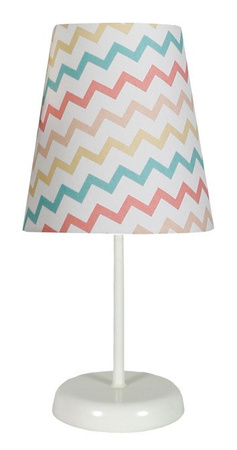 Lampka nocna River klasyczna z abażurem E14 metalowa Candellux