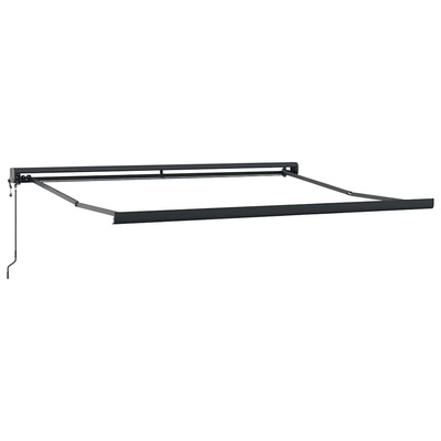 Zwijana markiza, pomarańcz i brąz, 3x2,5 m, tkanina i aluminium
