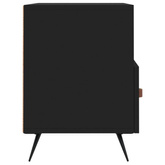 vidaXL Szafka pod TV, czarna, 80x36x50 cm, materiał drewnopochodny
