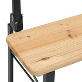 3-cz. zestaw składanych mebli biesiadnych, lite drewno jodłowe