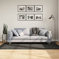 vidaXL Dywan ISTAN z długim runem, połyskujący, antracytowy 100x200 cm